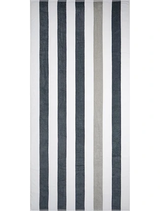 The One Towelling Towel Stripe Plážový ručník "Stripe" 48.1056 anthracite/light grey The One Towelling Towel Stripe Plážový ručník "Stripe" 48.1056 anthracite/light grey