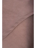 Šaty s kapucí a bočním rozparkem mocca Šaty s kapucí a bočním rozparkem mocca