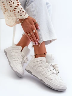 Dámské tenisky z ekologické kůže bílé Berilla