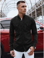 Pánská černá košile Jenille FashionStreet DX2373