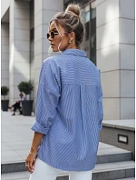 Dámské oversize tričko BLISS modré FashionStreet DY0351