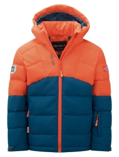 Dětská zimní bunda Trollkids Gryllefjord Waterproof Orange/Blue (365-428)