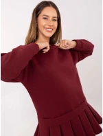 Šaty MI SK 3249.98 bordó