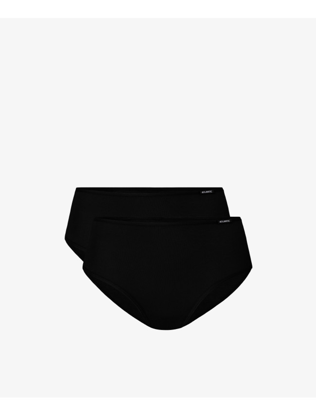Dámské klasické kalhotky ATLANTIC 2Pack - černé