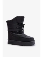 Sněhule Na Platformě Na Zip Big Star OO274884 Černé