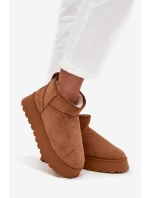 Dámské sněhule Celyra na platformě – camel Dámské sněhule Celyra na platformě – camel