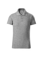 Pique Polo polokošile dětská tmavě šedý melír Pique Polo polokošile dětská tmavě šedý melír
