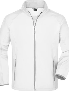 Daiber JN 1130 Pánská 2-vrstvá promo softshellová bunda 02.1130 white/white