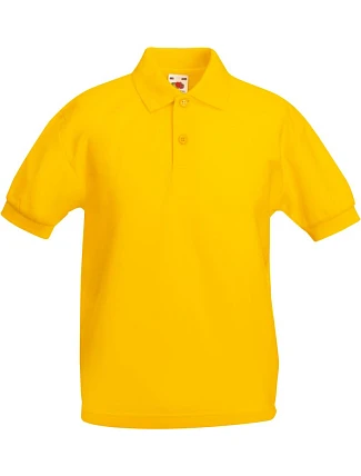 Fruit of the Loom Kids 65/35 Polo Dětské piqué polo 16.3417 sunflower Fruit of the Loom Kids 65/35 Polo Dětské piqué polo 16.3417 sunflower