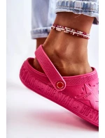 Dámské světlé pantofle Big Star II275007 fuchsie