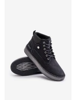 Pánské Šněrovací Boty Big Star OO174559 Hi-Poly System Černé Pánské Šněrovací Boty Big Star OO174559 Hi-Poly System Černé