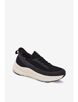 Pánské Sportovní Boty Textilní Slip-Ons Na Platformě Kobbo 102421 Černé Pánské Sportovní Boty Textilní Slip-Ons Na Platformě Kobbo 102421 Černé