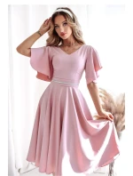 Společenské šaty model 208820 růžové - With You Společenské šaty model 208820 růžové - With You