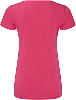 Fruit of the Loom Lady-Fit Iconic 150 V-Neck T Dámské tričko s výstřihem do V 16.1444 fuchsia