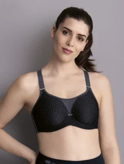 performance wireX sport. podprsenka s kost. nastavitelná ramínka 5599 black/anthracite - Active