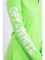 Bílé zelené neonové šaty