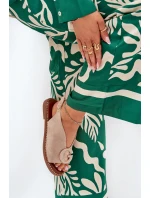 Ploché sandály s ozdobou béžové Haliones