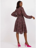 Šaty CHA SK 2903.21X černá a růžová