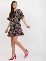 Šaty D73771M30306C černozelené Šaty D73771M30306C černozelené