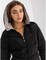Dámská bunda NM KR L22 9872 .93 černá a béžová