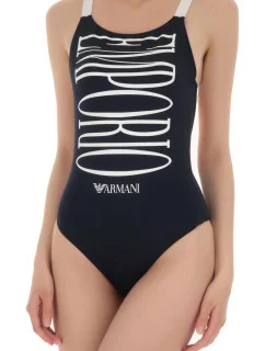 Dámské jednodílné plavky 262672 1P324 00135 námořnická modrá - Emporio Armani