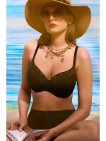 Ava SK 252 Černá plavková podprsenka s plnými košíčky