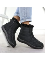 Dámské ploché zateplené sněhule černé Potocki SU33069