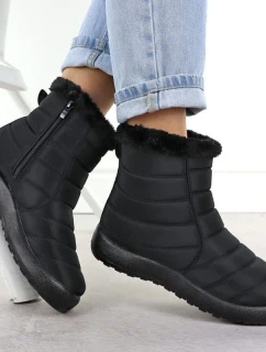 Dámské ploché zateplené sněhule černé Potocki SU33069