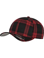Flexfit 6197 6 panelová kšiltovka "Tartan Plaid" 55.6197 black/red Flexfit 6197 6 panelová kšiltovka "Tartan Plaid" 55.6197 black/red