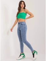 Dámské džínové kalhoty NM SP L12.14X Světle jeans modrá - FPrice Dámské džínové kalhoty NM SP L12.14X Světle jeans modrá - FPrice