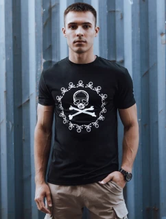 Pánské tričko s potiskem černé FashionStreet RX5580