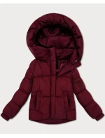 Dámská oversize bunda ve vínové bordó barvě pro přechodné období S'West (B2003-27) Dámská oversize bunda ve vínové bordó barvě pro přechodné období S'West (B2003-27)