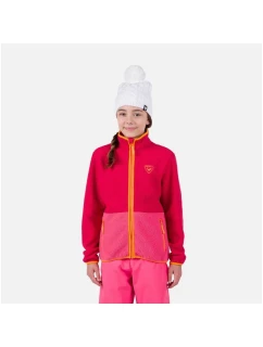Rossignol Jr Alltrack Fleece mikina růžová