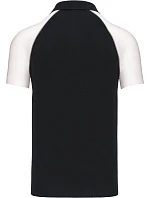 Kariban K 226 Baseballové piqué polo 20.K226 black/light grey/white Kariban K 226 Baseballové piqué polo 20.K226 black/light grey/white