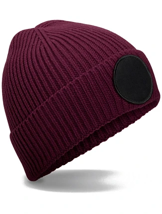 Beechfield B 332R Čepice s kruhovou nášivkou 53.332R burgundy/black