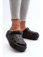 Dámské černé pěnové klínové sandály Itubia