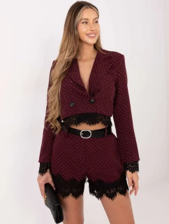 IT SN šortky FL9965.88 tmavě červená