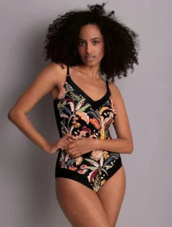 Jednodílné plavky 7725 M2 černo-žluté - Anita