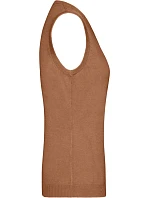 Daiber JN 656 Dámská svetrová vesta s výstřihem do V 02.0656 camel