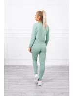 Tmavě mátová mikinová souprava
