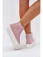 Dámské Tenisky Na Platformě Big Star RR274739 Růžové