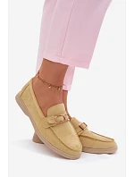 Dámské mokasíny Žluté s přezkou Belinae