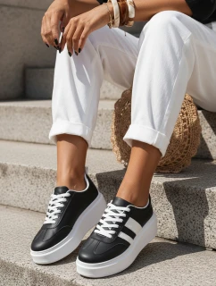 Dámské černé tenisky FashionStreet ZY1395