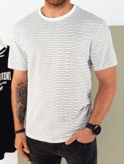 Pánské bílé tričko s potiskem FashionStreet RX5399
