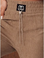 Dámské tepláky DERCY camel FashionStreet UY2045 Dámské tepláky DERCY camel FashionStreet UY2045