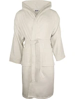 The One Towelling Velour Bathrobe Župan s kapucí 48.1043 ivory The One Towelling Velour Bathrobe Župan s kapucí 48.1043 ivory