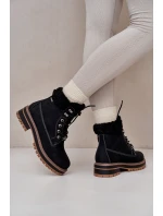 Zateplené dámské boty Big Star OO274A287 Černé Zateplené dámské boty Big Star OO274A287 Černé