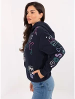 Mikina D10608BC02743C tmavě modrá