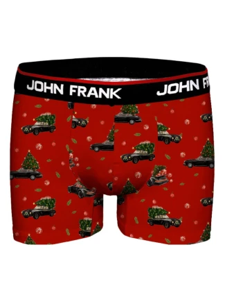 Pánské boxerky John Frank JFBD53-CH-XMAS CAR