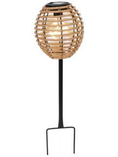 SOLÁRNÍ KULOVÁ LAMPA RATAN HNĚDÁ PROGARDEN